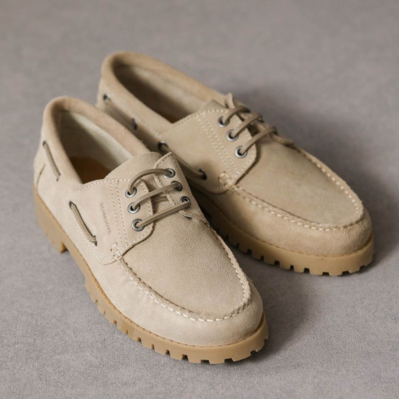 NEWQUAY BOAT M - SUEDE - BEIGE